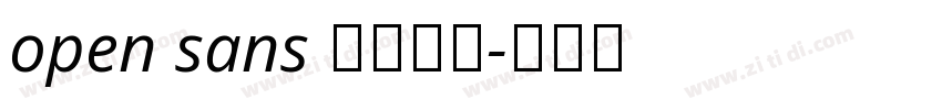 open sans 字体下载字体转换